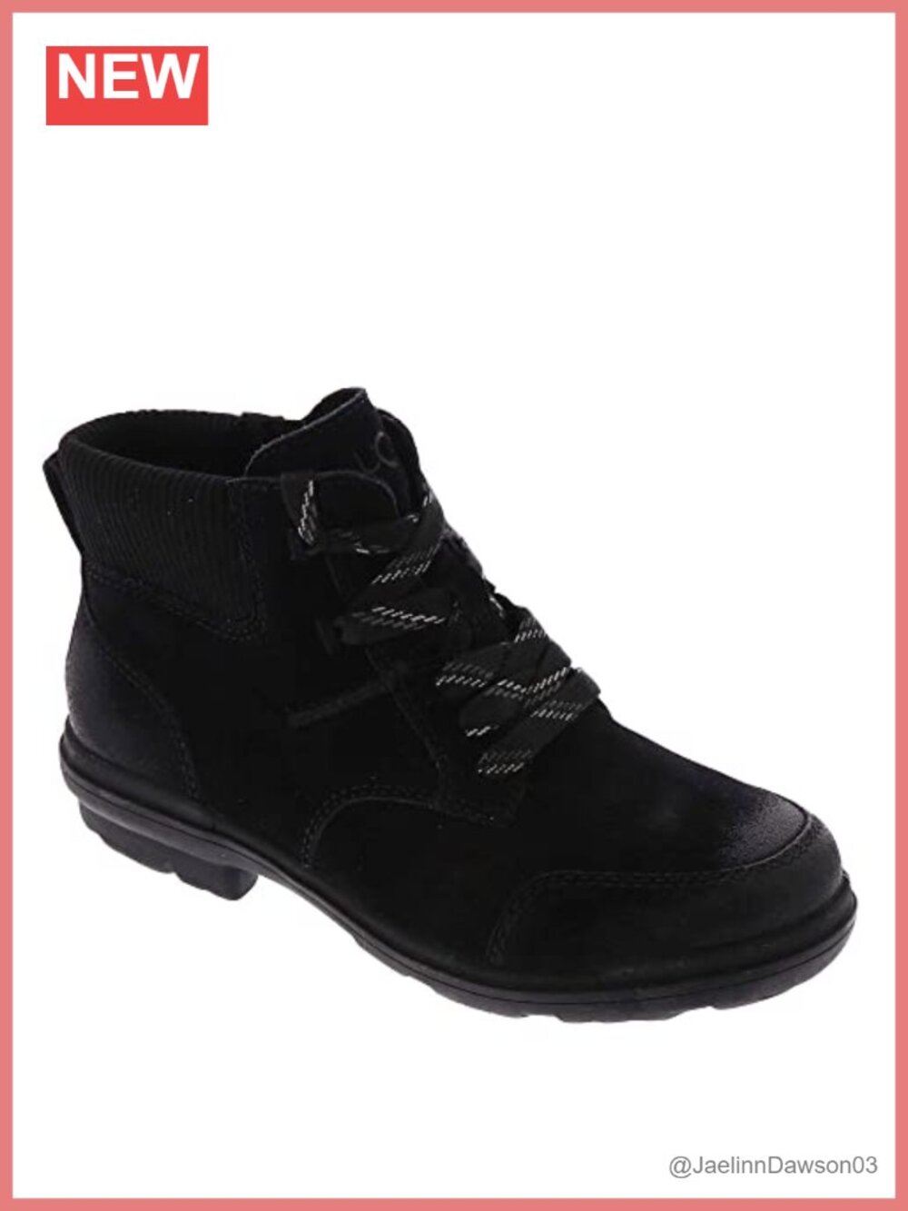Waterproof Suede Ankle Boots Pull-On Winter Casual